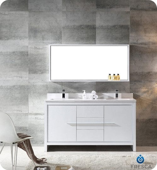 Fresca allier 60 vanity white detail