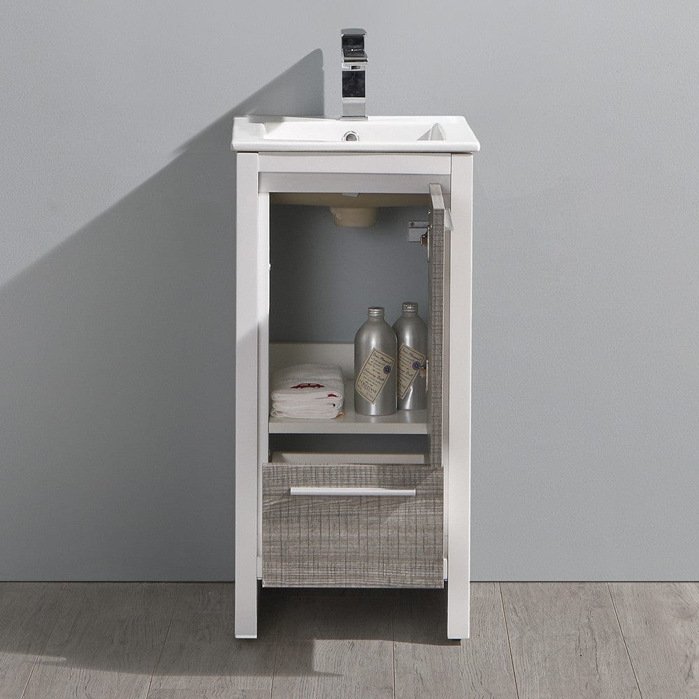 Fresca Allier Rio 16 Ash Gray Modern Bathroom Cabinet w/ Sink