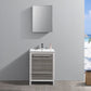Fresca Allier Rio 24 Ash Gray Modern Bathroom Vanity Set  w/ Medicine Cabinet