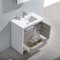 Fresca Allier Rio 30 Ash Gray Modern Bathroom Vanity Set  w/ Medicine Cabinet