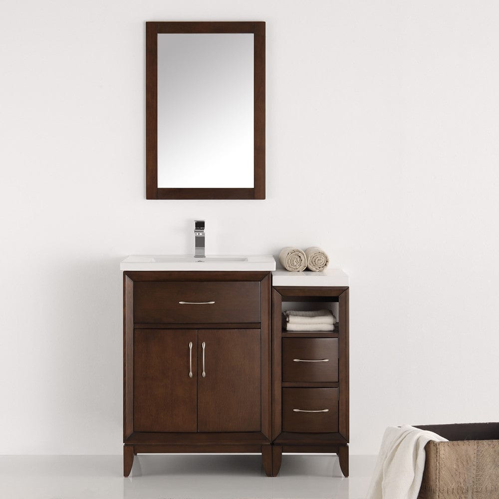 Fresca Cambridge 36 Antique Coffee Traditional Bathroom Vanity w/ Mirror