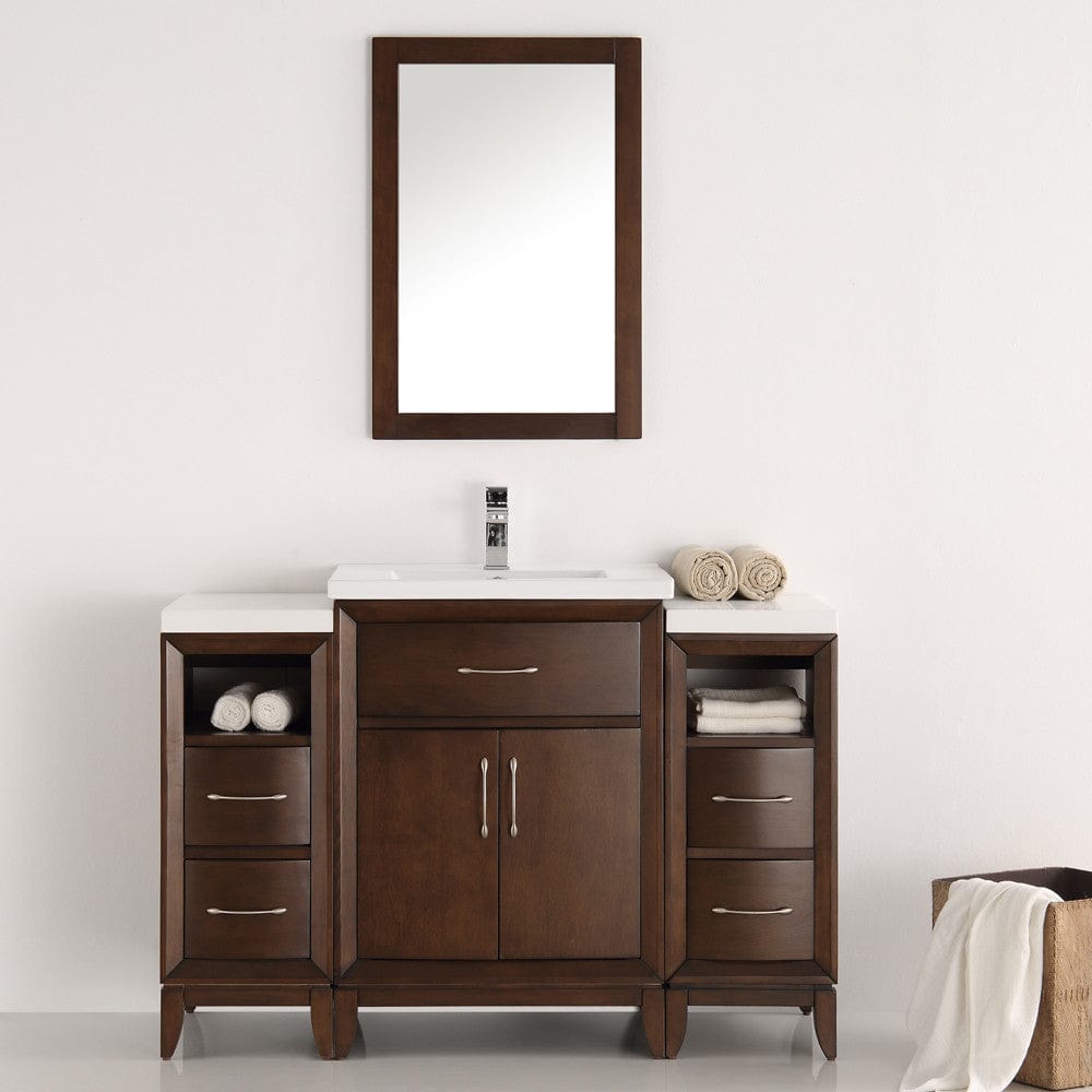 Fresca Cambridge 48 Antique Coffee Traditional Bathroom Vanity w/ Mirror