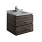 Fresca Formosa 24" Wall Hung Modern Bathroom Cabinet w/ Top & Sink | FCB3124ACA-CWH-U
