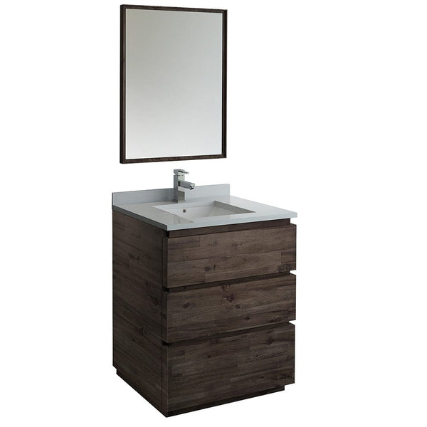 Fresca Formosa 30 Floor Standing Modern Bathroom Vanity w/ Mirror | FVN3130ACA-FC