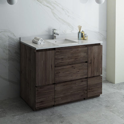 Fresca Formosa 47 Floor Standing Modern Bathroom Cabinet | FCB31-122412ACA-FC