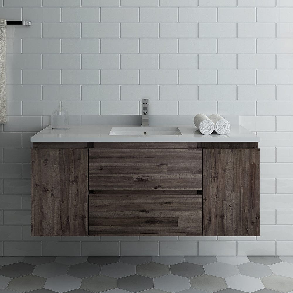 Fresca Formosa 47 Wall Hung Modern Bathroom Cabinet | FCB31-122412ACA