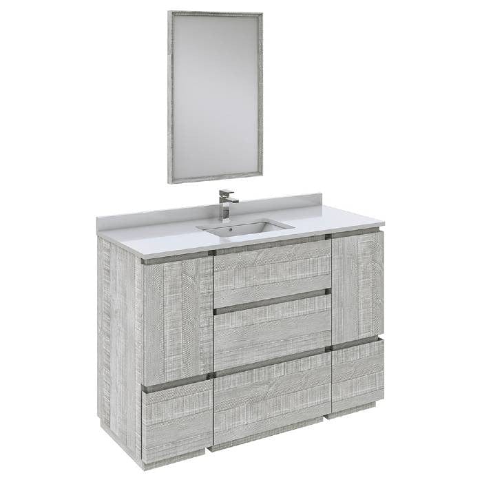 freestanding bathroom vanity set