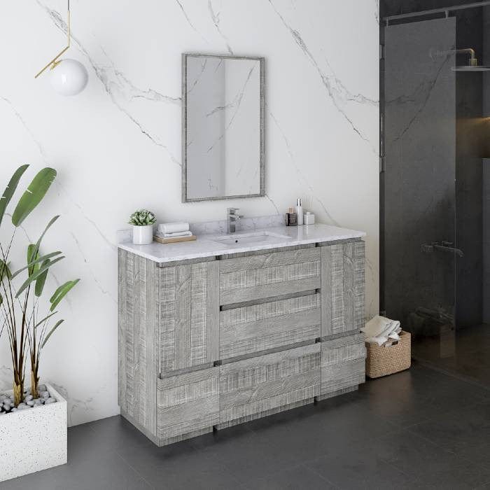 rectangle sink vanity