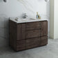 Fresca Formosa 48 Floor Standing Modern Bathroom Cabinet w/ Top & Sink | FCB31-122412ACA-FC-CWH-U