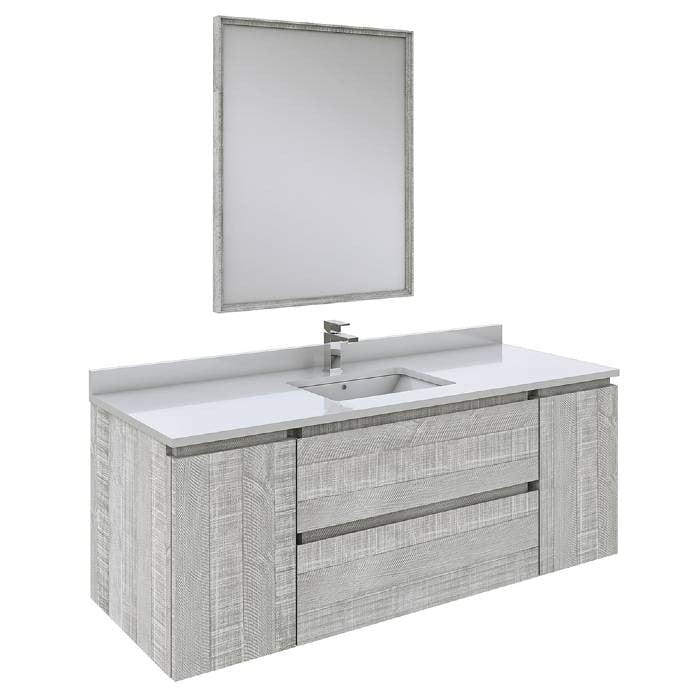 wall hung bathroom vanity set