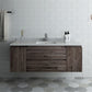 Fresca Formosa 54 Wall Hung Modern Bathroom Cabinet w/ Top & Sink | FCB31-123012ACA-CWH-U