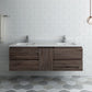 Fresca Formosa 58 Wall Hung Double Sink Modern Bathroom Cabinet | FCB31-241224ACA