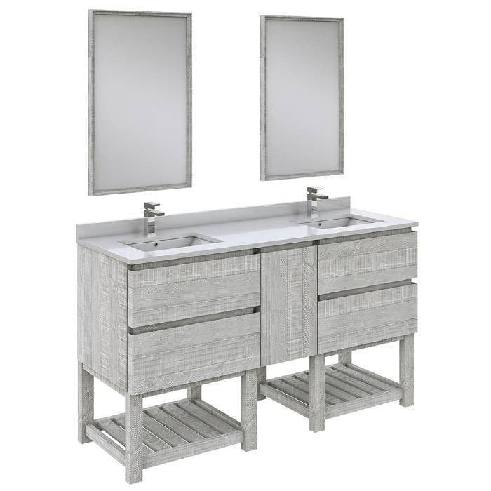 freestanding bathroom vanity set