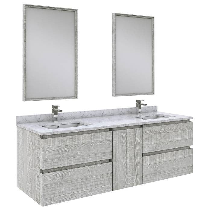 wall hung bathroom vanity set