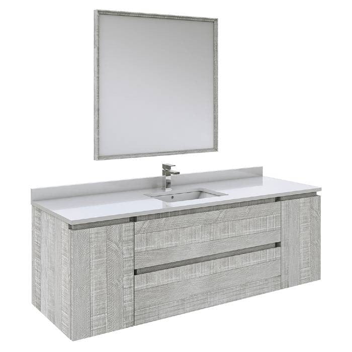 wall hung bathroom vanity set