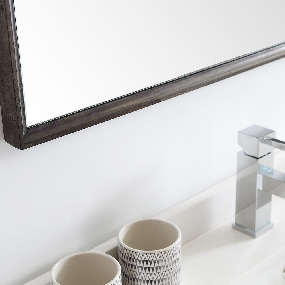 Fresca Formosa 60 Floor Standing Single Sink Modern Bathroom Cabinet w/ Top & Sink | FCB31-123612ACA-FC-CWH-U