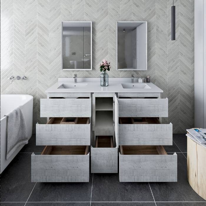 60 inch bathroom vanity set