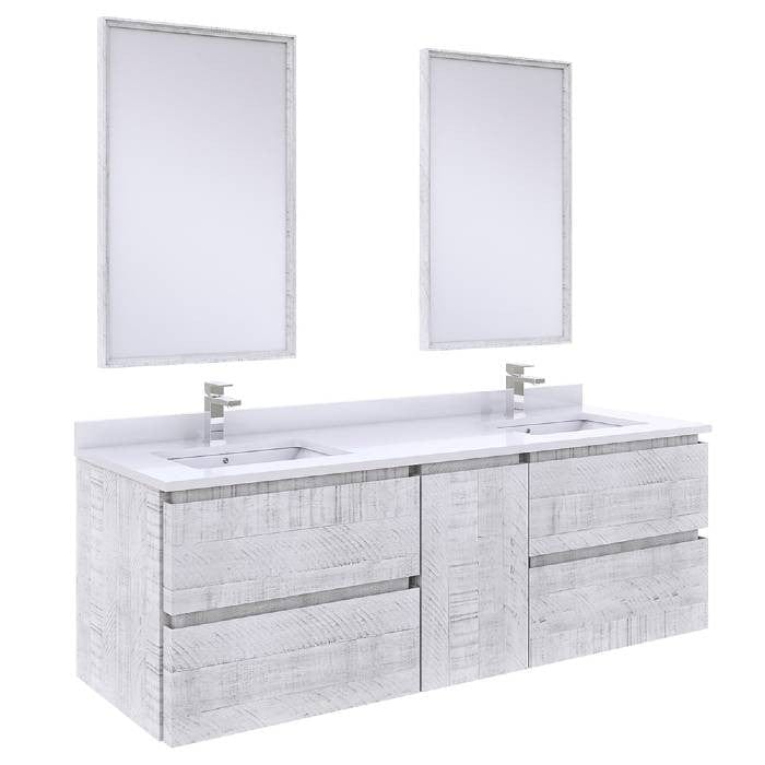 wall hung bathroom vanity set