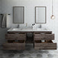 Fresca Formosa 72 Wall Hung Double Sink Modern Bathroom Vanity w/ Mirrors | FVN31-301230ACA
