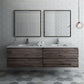 Fresca Formosa 72 Wall Hung Double Sink Modern Bathroom Vanity w/ Mirrors | FVN31-3636ACA