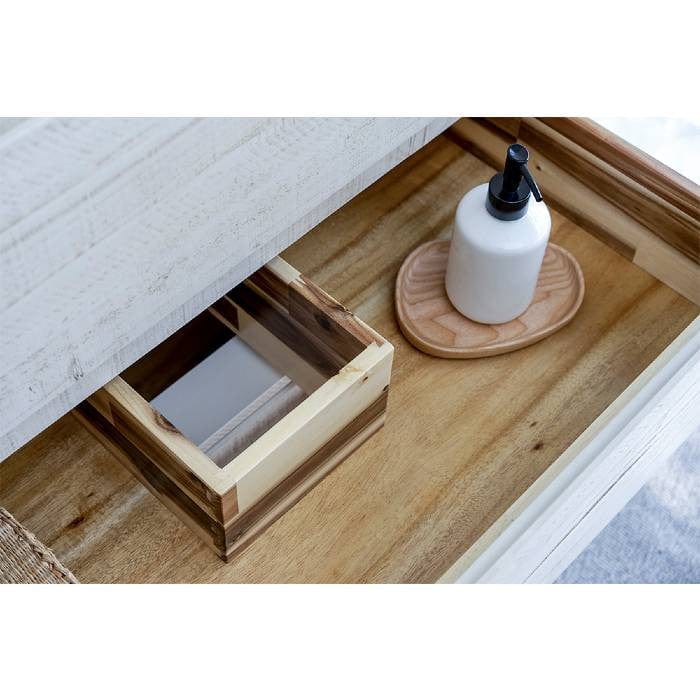 Fresca Formosa Modern 24" Rustic White Floor Standing Single Sink Vanity Set