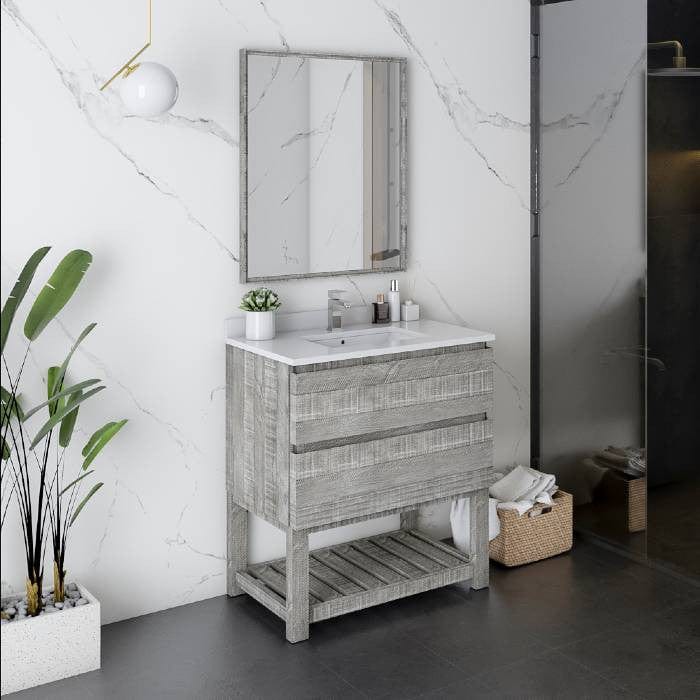 freestanding bathroom vanity set