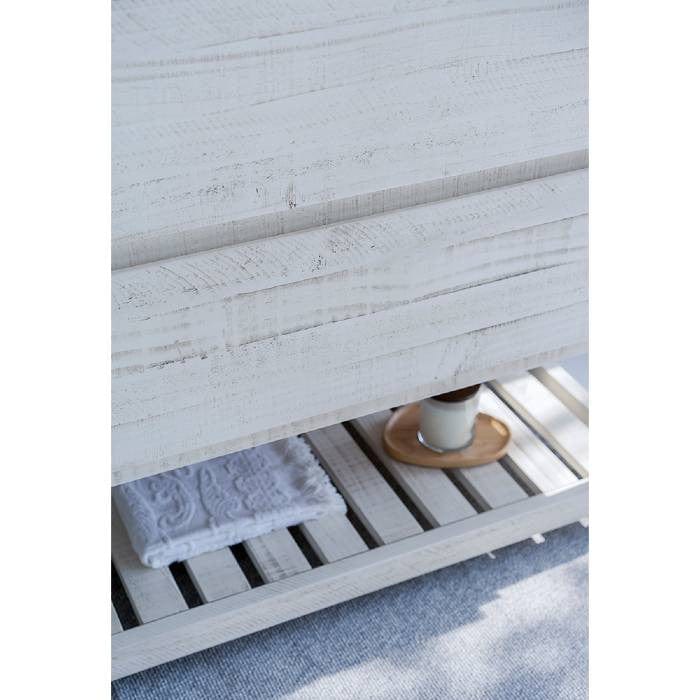 rustic white bathroom vanity