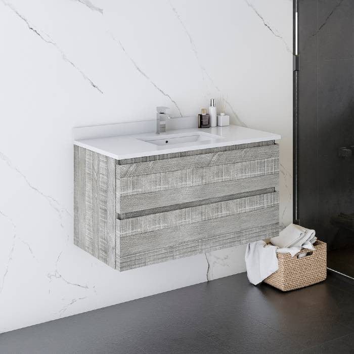 rectangle sink vanity