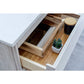 Fresca Formosa Modern 36" Rustic White Freestanding Single Sink Vanity Set w/ Open Bottom Shelf