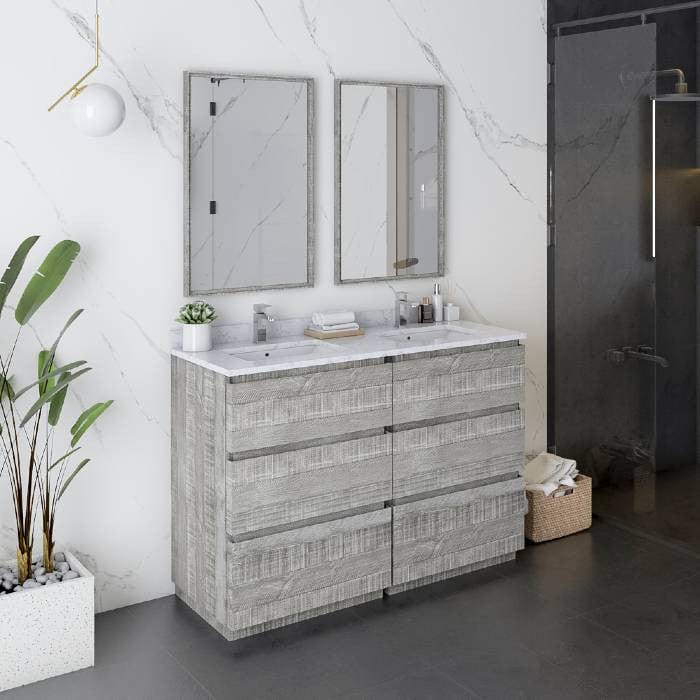 rectangle sink vanity