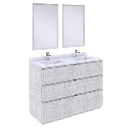 48 inch double sink bathroom vanity set