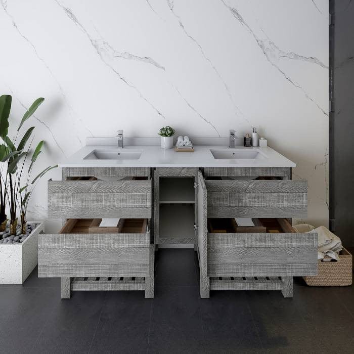 60 inch bathroom vanity in ash