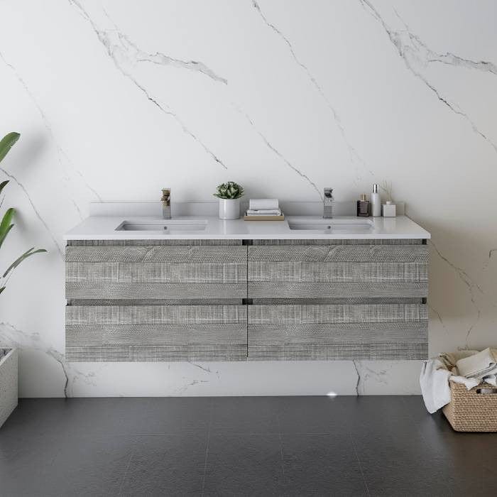 quartz stone countertop vanity