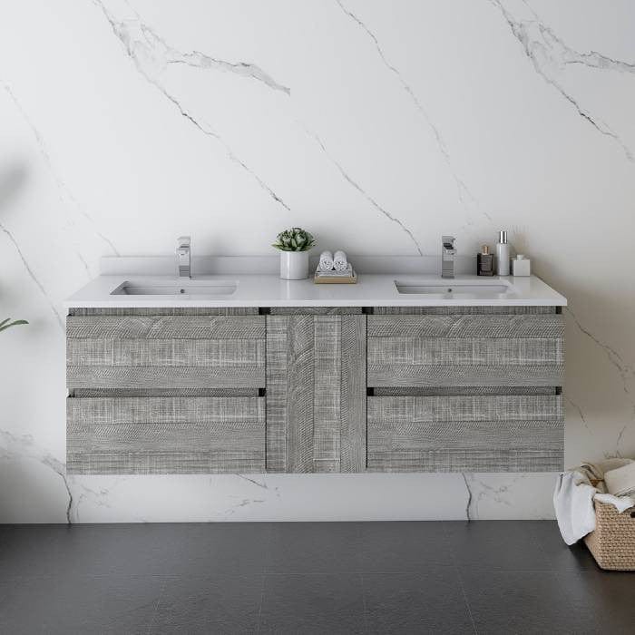 rectangle sink vanity