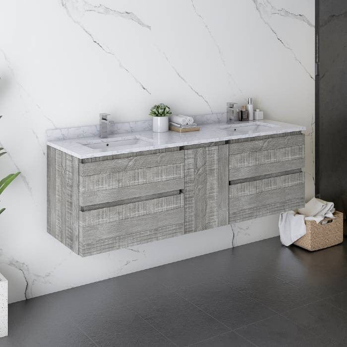 60 inch wall hung bathroom vanity