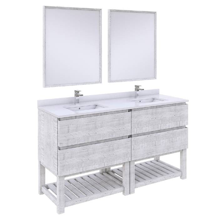 freestanding double sink bathroom vanity