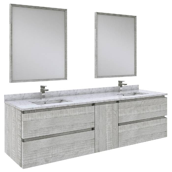 wall hung bathroom vanity set