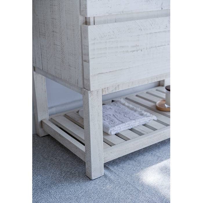 rustic white bathroom vanity