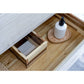 Fresca Formosa Modern 72" Rustic White Freestanding Double Sink Vanity Set w/ Open Bottom Shelf