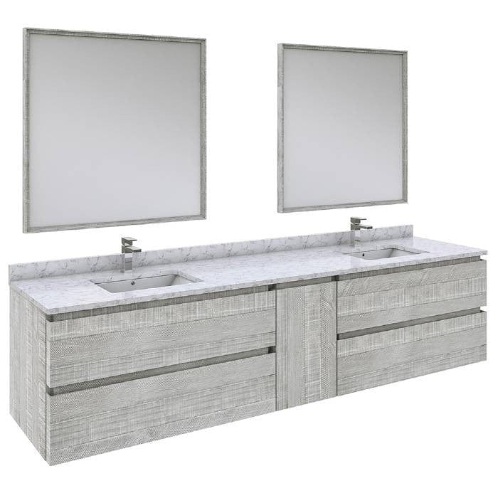 wall hung bathroom vanity set