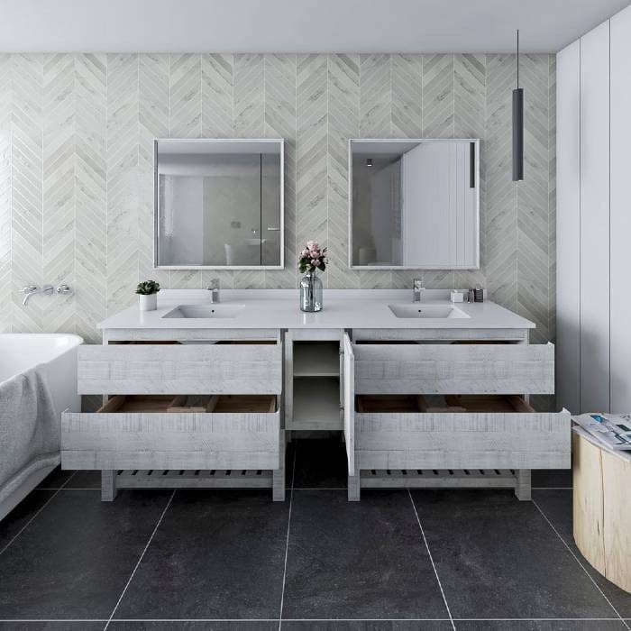 modern freestanding bathroom vanity