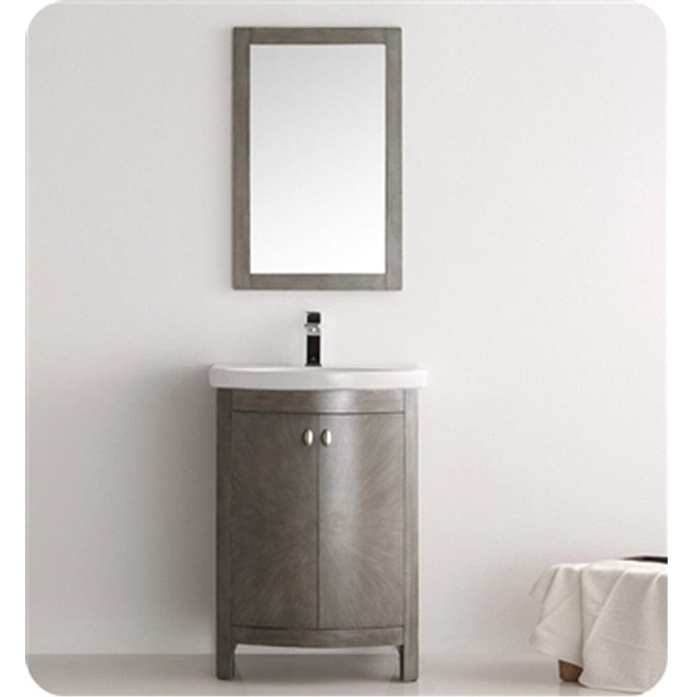 Fresca Greenwich 24 Traditional Bathroom Vanity Set in Antique Silver