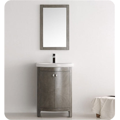 Fresca Greenwich 24 Traditional Bathroom Vanity Set in Antique Silver