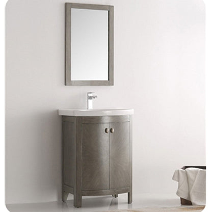 Fresca Greenwich 24 Traditional Bathroom Vanity Set in Antique Silver