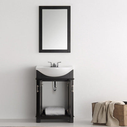 Fresca Hartford 24 Traditional Bathroom Vanity Set in Black