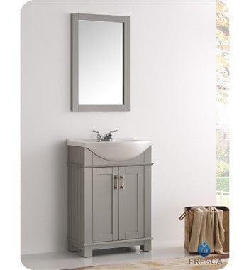 Fresca Hartford 24 Traditional Bathroom Vanity Set in Grey