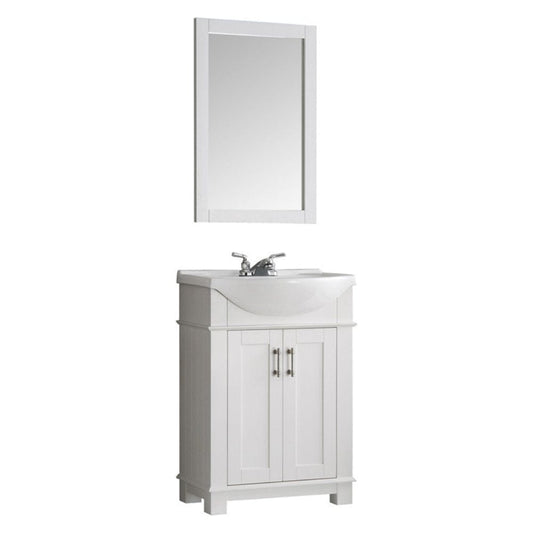 Fresca Hartford 24" White Traditional Bathroom Vanity