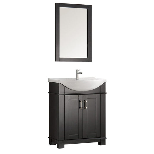 Fresca Hartford 30" Black Traditional Bathroom Vanity - FCB2303BL-I