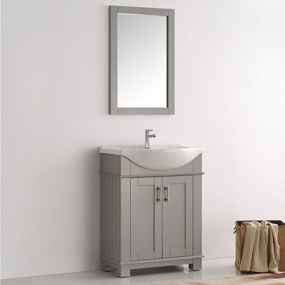 Fresca Hartford 30 Gray Traditional Bathroom Vanity