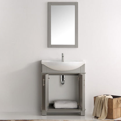 Fresca Hartford 30 Gray Traditional Bathroom Vanity